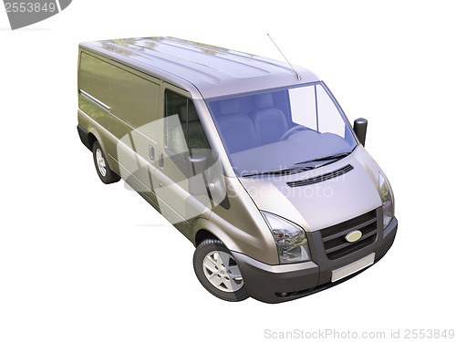 Image of Gray commercial delivery van