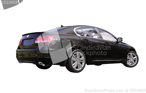 Image of Modern luxury car isolated