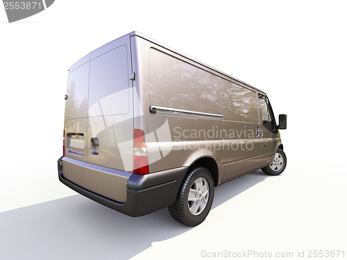 Image of Gray commercial delivery van