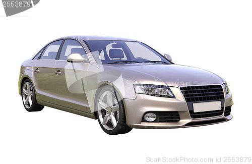 Image of Modern luxury car isolated