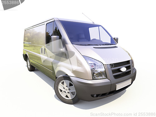 Image of Gray commercial delivery van