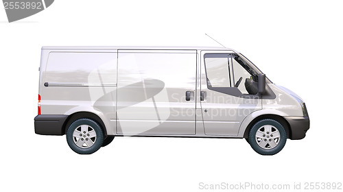 Image of Commercial van isolated