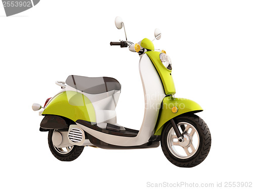 Image of Classic scooter isolated