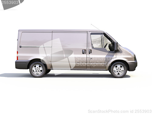 Image of Gray commercial delivery van