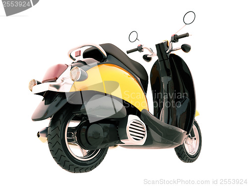 Image of Classic scooter isolated