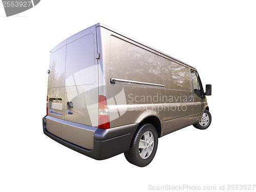 Image of Gray commercial delivery van