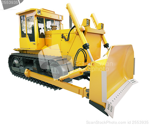 Image of Heavy crawler bulldozer  isolated 