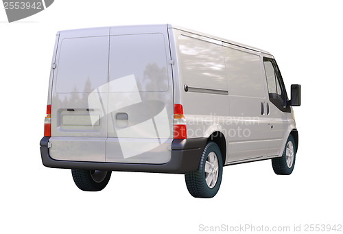 Image of Commercial van isolated