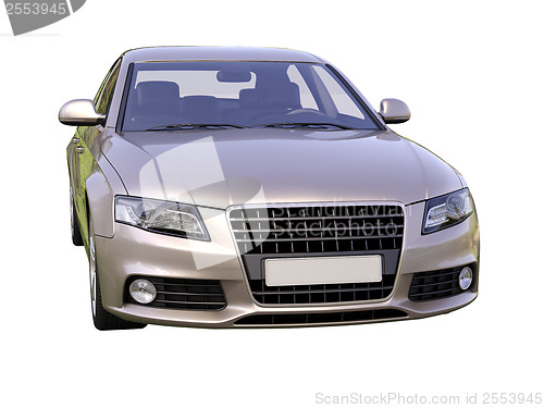 Image of Modern luxury car isolated