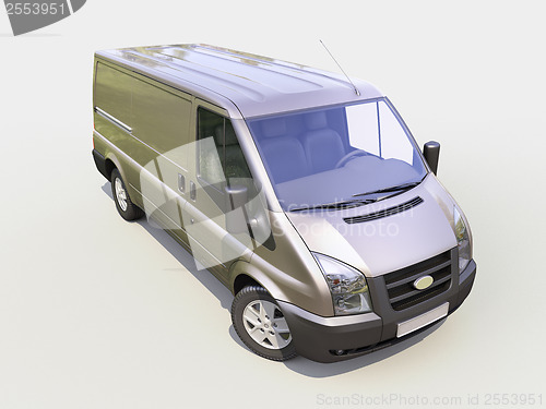 Image of Gray commercial delivery van