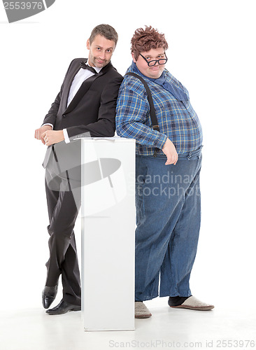 Image of Elegant man with a country yokel