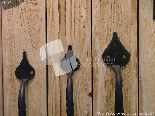 Image of handicraft door handles