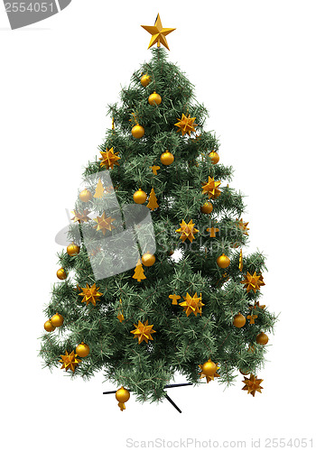 Image of Christmas tree isolated