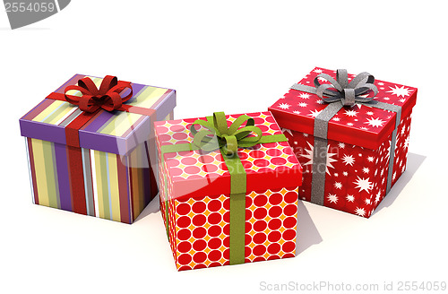 Image of Gifts with ribbons