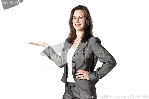 Image of Presenting business woman