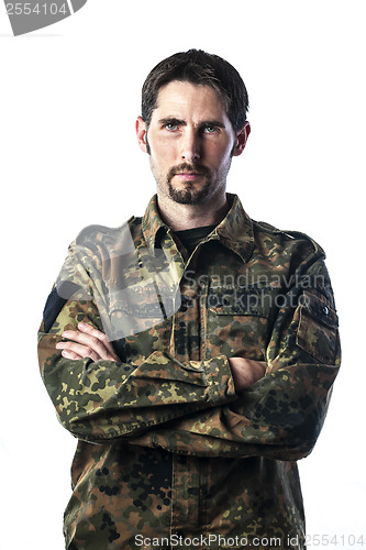 Image of Man with camouflage