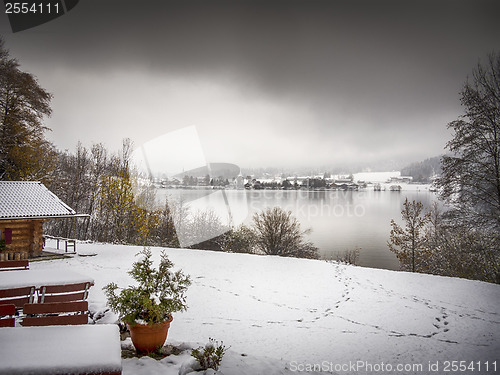 Image of Lake Schliersee in winter