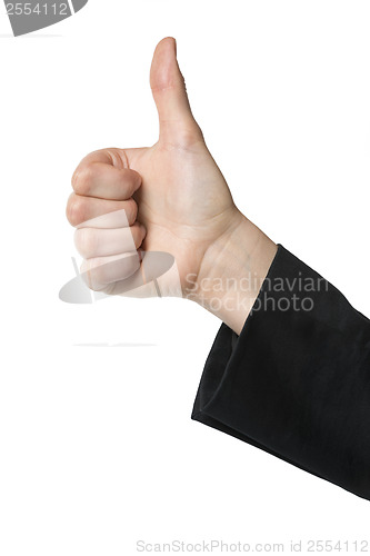 Image of Business woman thumb up