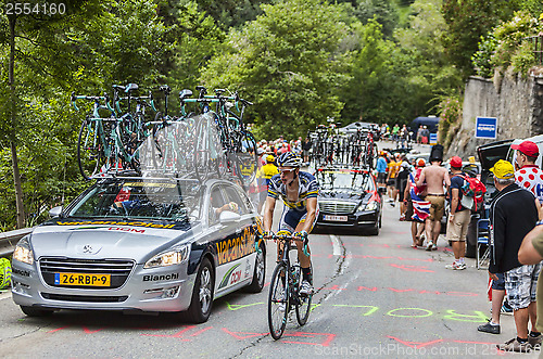 Image of Boy van Poppel Climbing Alpe D'Huez