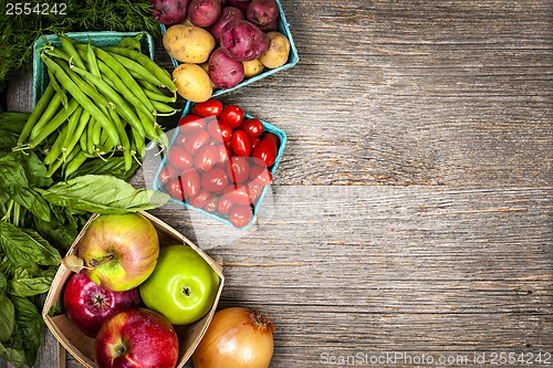 Image of Fresh market fruits and vegetables