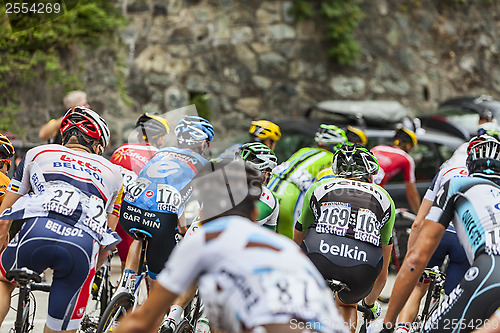 Image of The Peloton on Alpe D'Huez