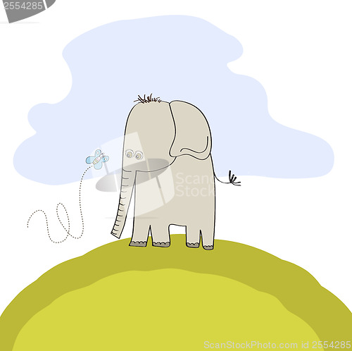 Image of little cute elephant