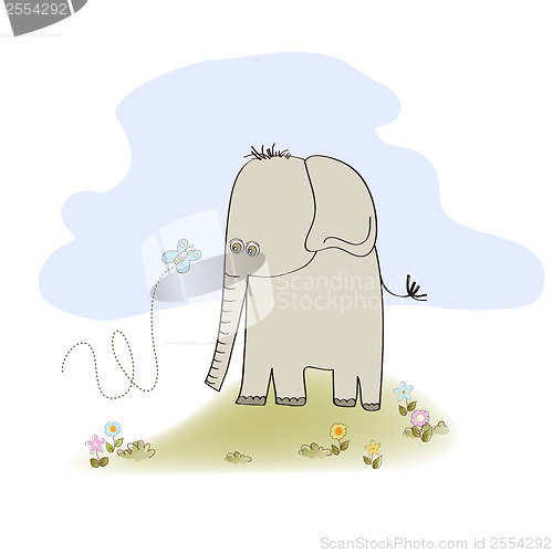 Image of little cute elephant