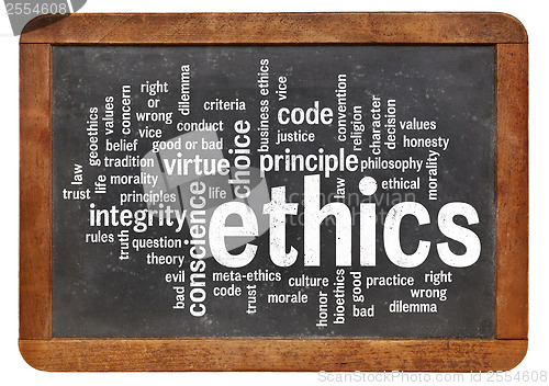 Image of ethics word cloud