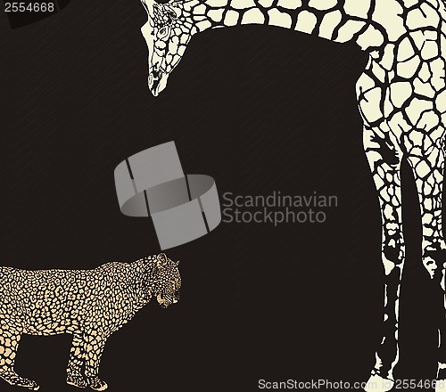 Image of Inverse leopard and giraffe camouflage