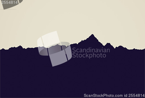 Image of Vintage look Mountain