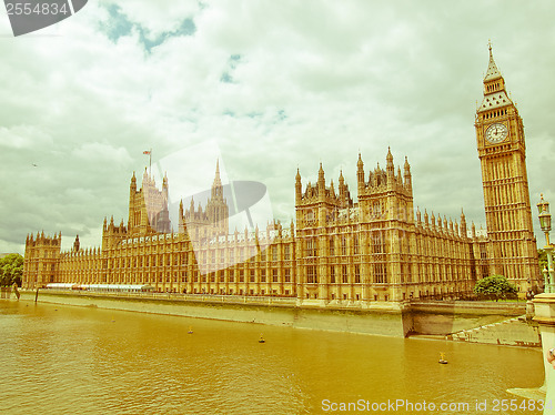 Image of Retro looking Houses of Parliament