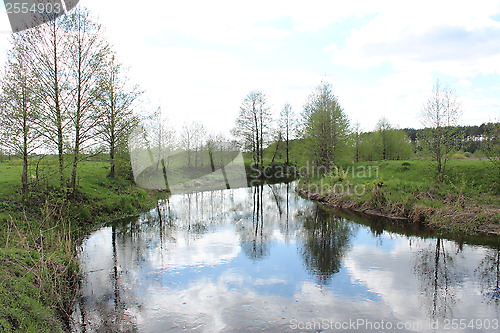 Image of beautiful landscape with river