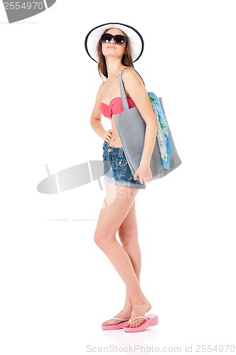Image of Girl in bikini