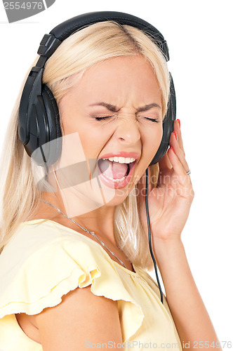 Image of Girl with headphones