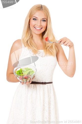Image of Woman with vegetables
