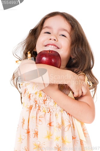 Image of Girl with apple