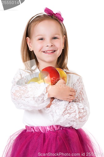 Image of Girl with apple
