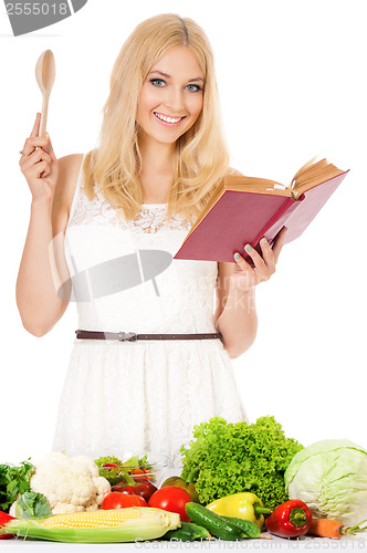 Image of Woman with vegetables