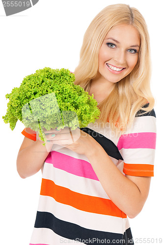 Image of Woman with vegetables