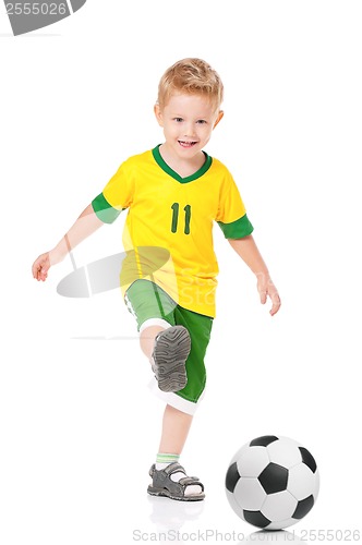 Image of Boy with soccer ball