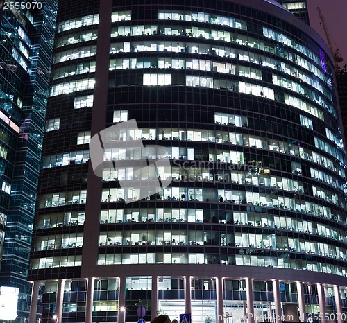 Image of Skyscrapers at night