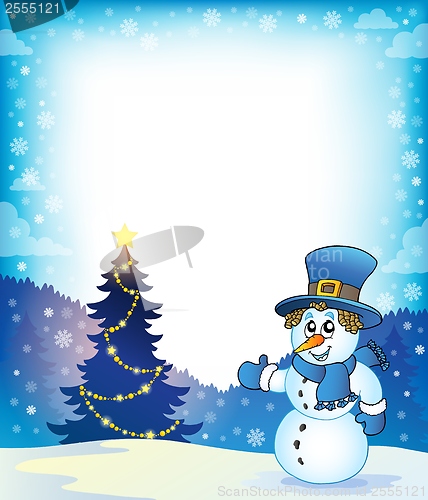 Image of Christmas snowman theme image 5