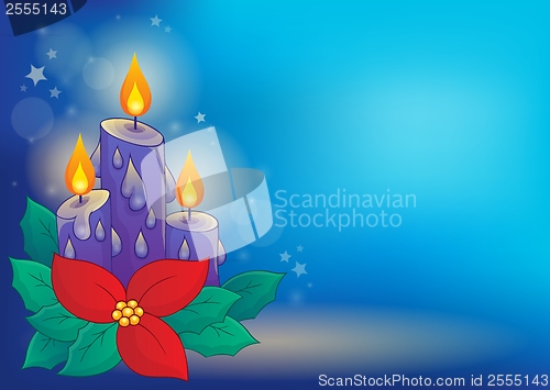 Image of Christmas candle theme image 3