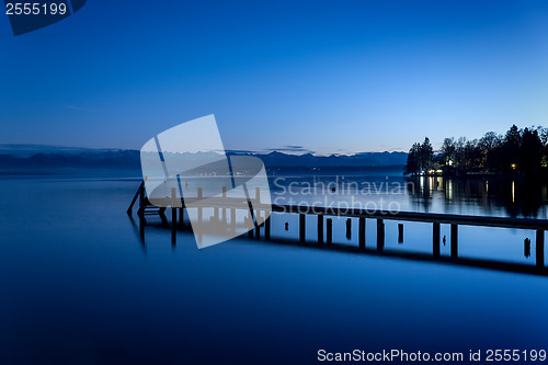 Image of Starnberg Lake by night