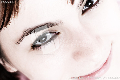 Image of Beautiful young woman face. 