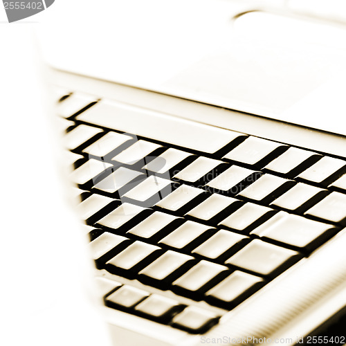 Image of Modern and stylish laptop. 
