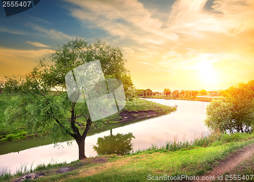 Image of Evening on the river