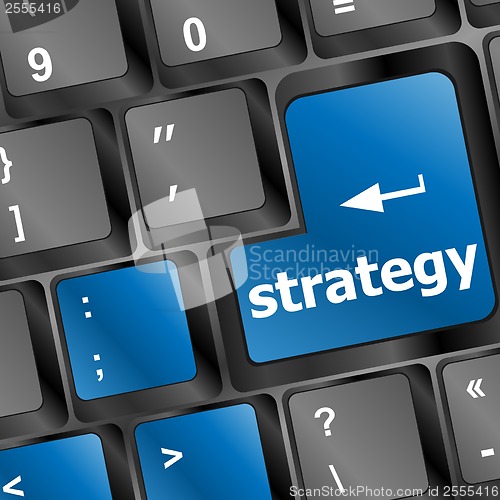 Image of Strategy button on keyboard key button