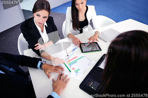 Image of business people group in a meeting at office