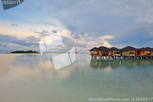 Image of tropical water home villas